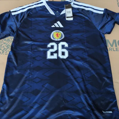 ADIDAS SCOTLAND HOME JERSEY (#26 - BARRA GIN) - LARGE