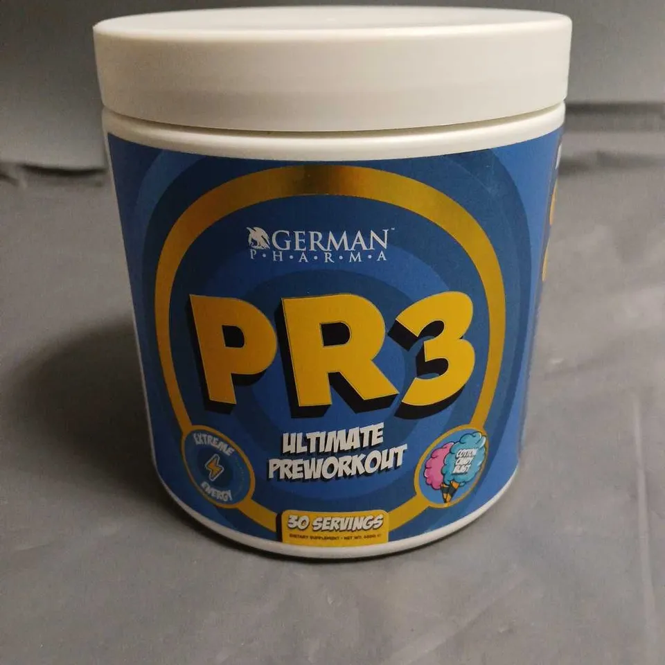 GERMAN PHARMA PR3 ULTIMATE PREWORKOUT 30 SERVING - COTTON CANDY BLAST