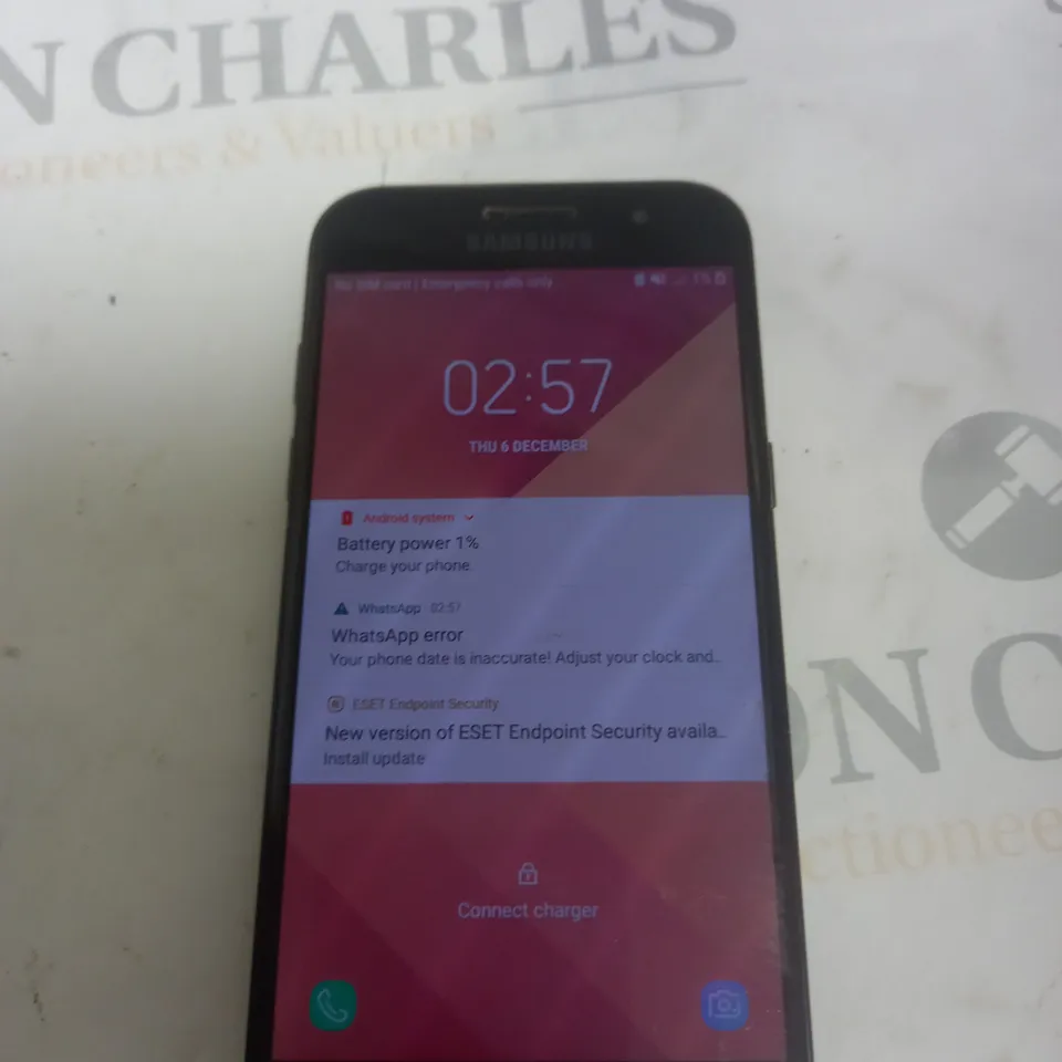 SAMSUNG GALAXY A3 PHONE BLACK