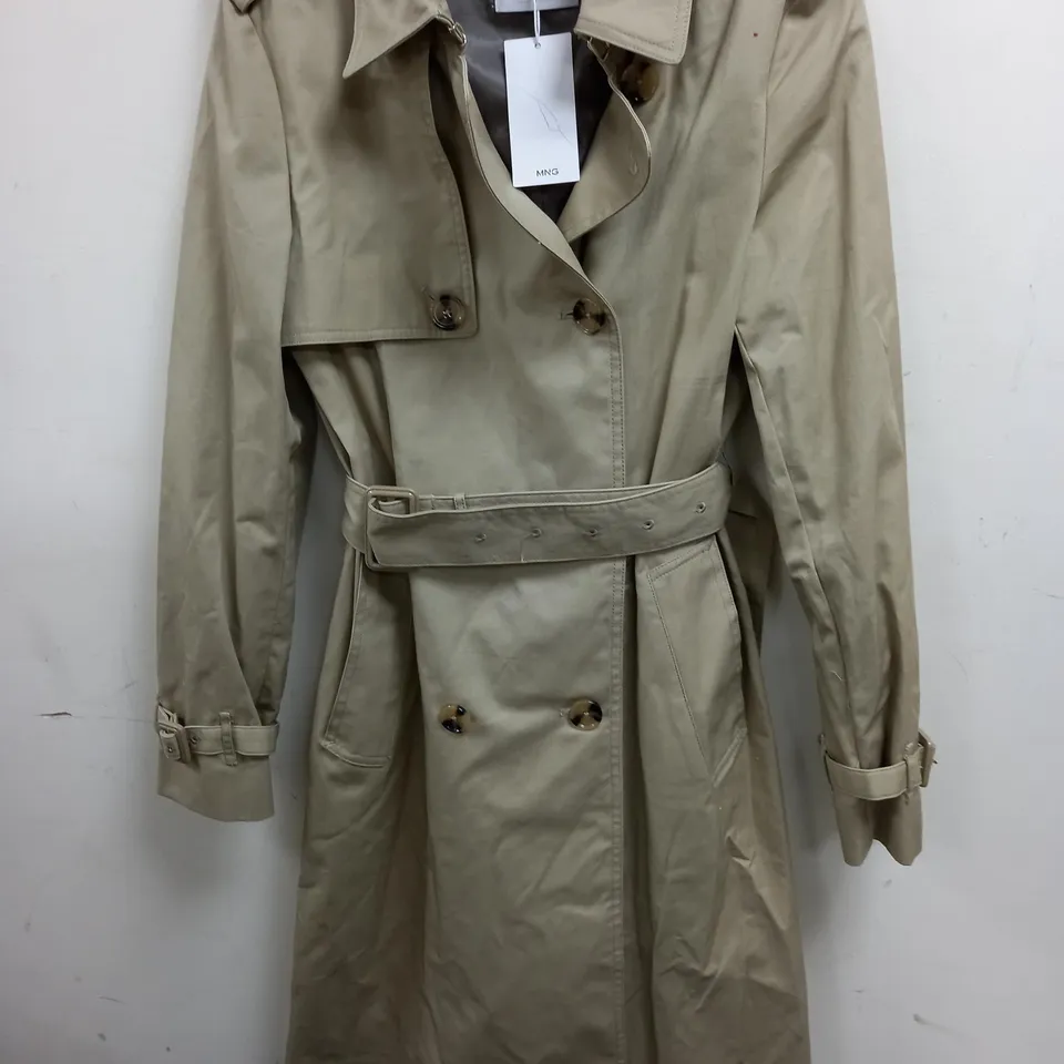 MNG BELTED COAT IN NATURAL - S