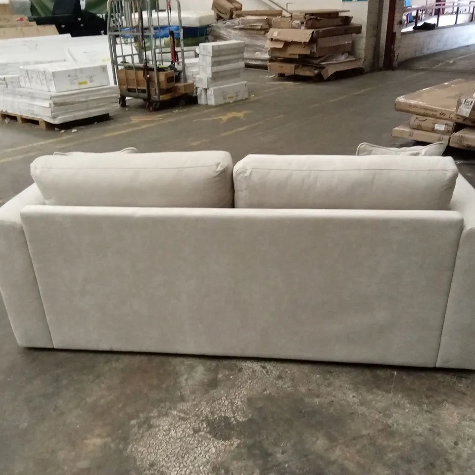NYLAH 3 SEATER FABRIC SOFA - NATURAL RRP £749