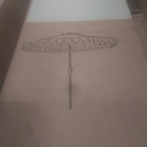 BOXED UV RESISTANT ELEGANT VALANCE AUTO TILT UMBRELLA 