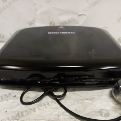 GEORGE FOREMAN MEDIUM REMOVABLE PLATES GRILL, BLACK [24330]