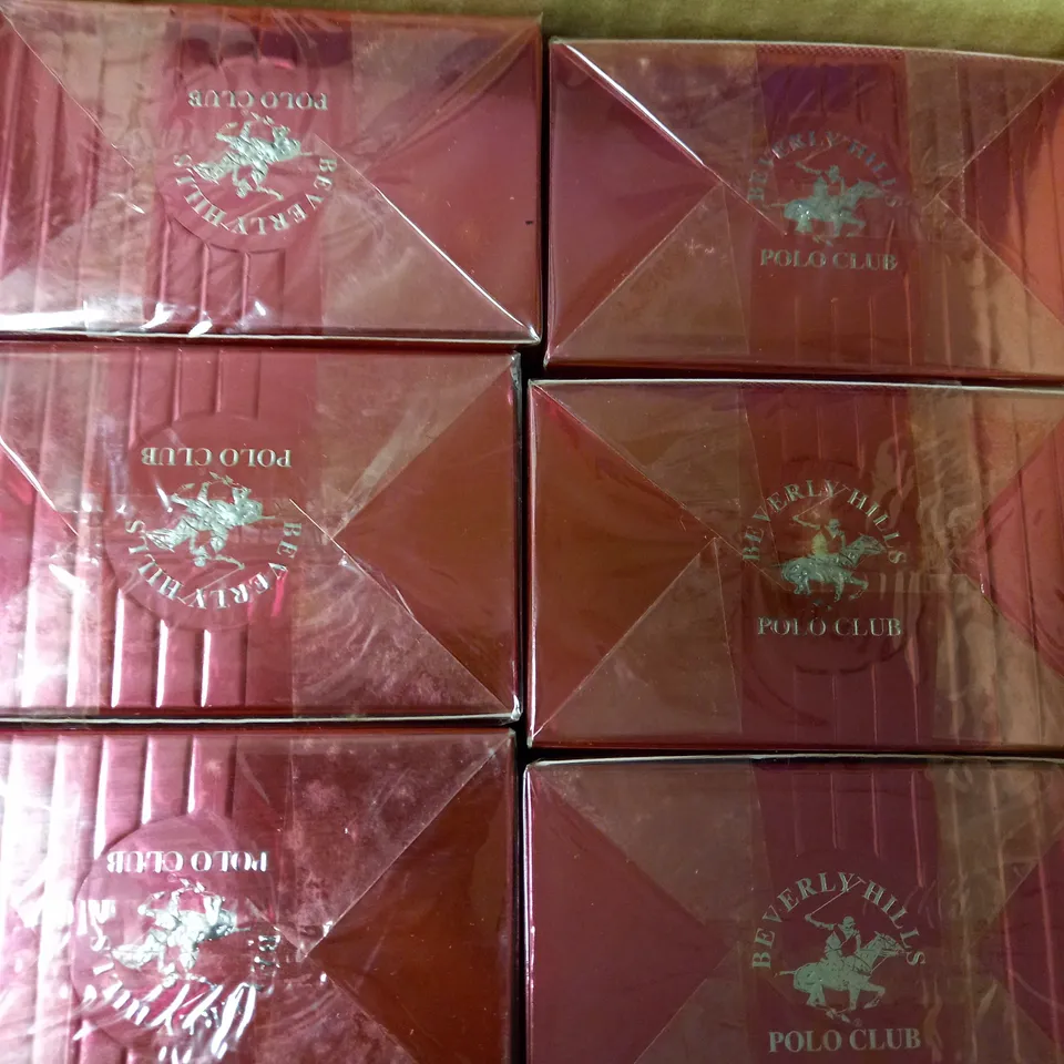 LOT OF 6 X 100ML BH PC BEVERLY HILLS POLO CLUB EAU DE TOILETTE FOR WOMEN 