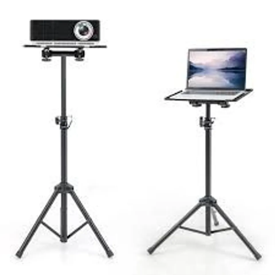 BOXED PORTABLE PROJECTOR STAND TRIPOD WITH ADJUSTABLE HEIGHT AND TILT