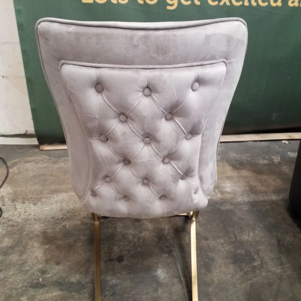 MINK VELVET DINING CHAIR