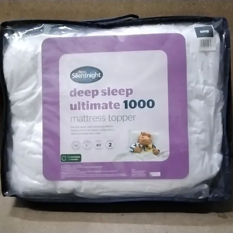 BAGGED SILENTNIGHT DEEP SLEEP ULTIMATE 1000 MATTRESS TOPPER - KING SIZE