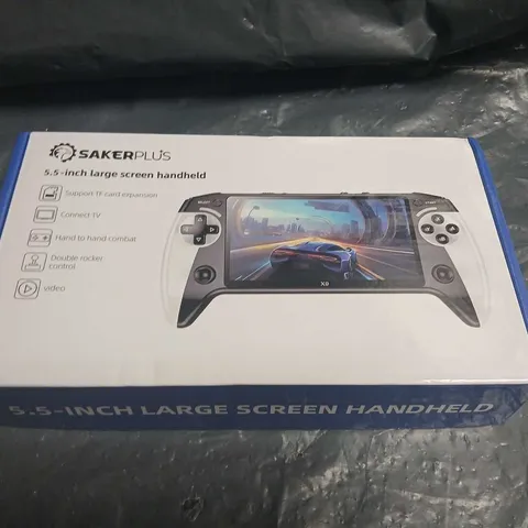 SAKER PLUS 5.5-INCH HANDHELD GAME CONSOLE – BOXED