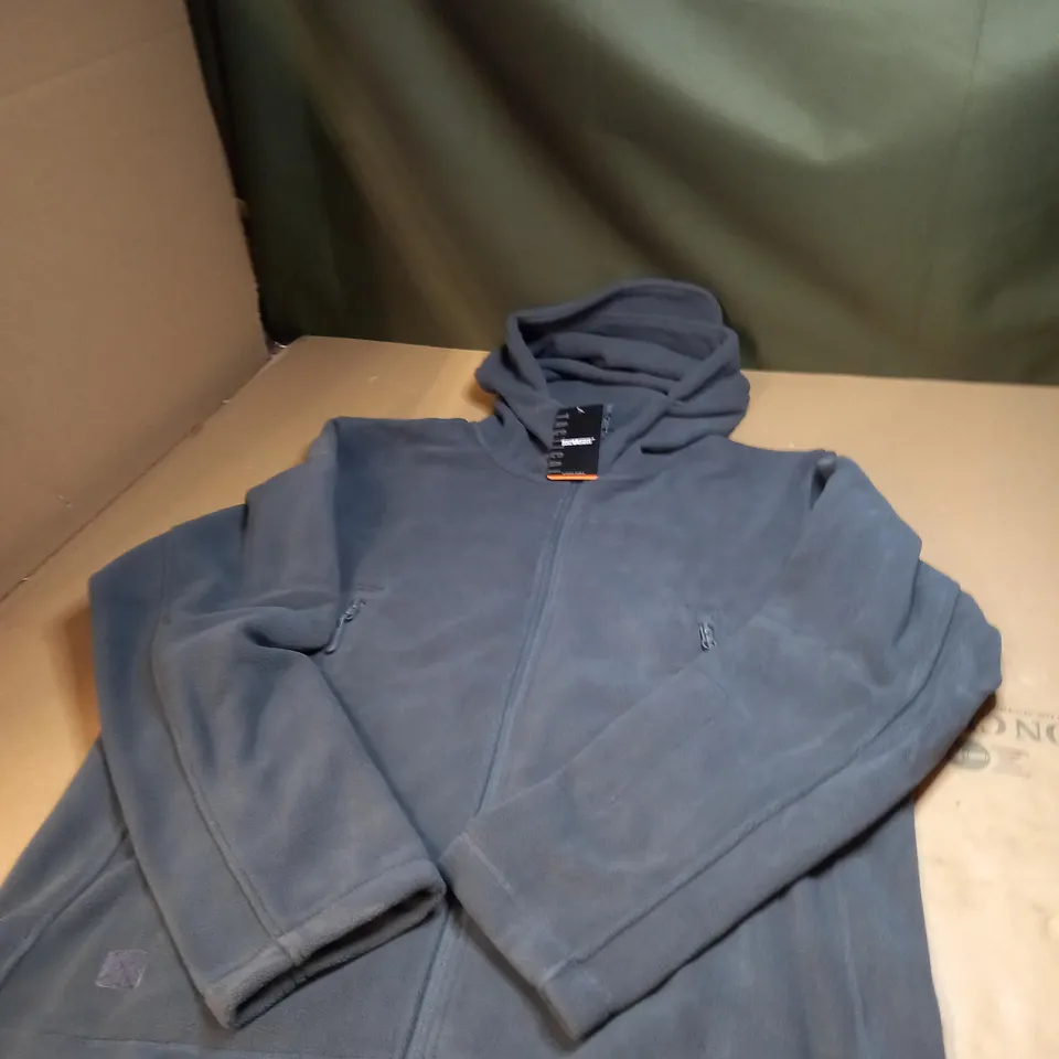 TACVASEN WINDPROOF MENS MILITARY FLEECE JACKET IN GREY SIZE L 