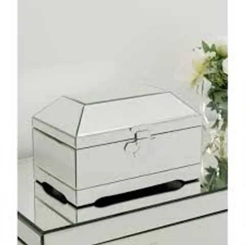 BRAND NEW HOMESDIRECT365 CASK MIRRORED JEWELLERY BOX