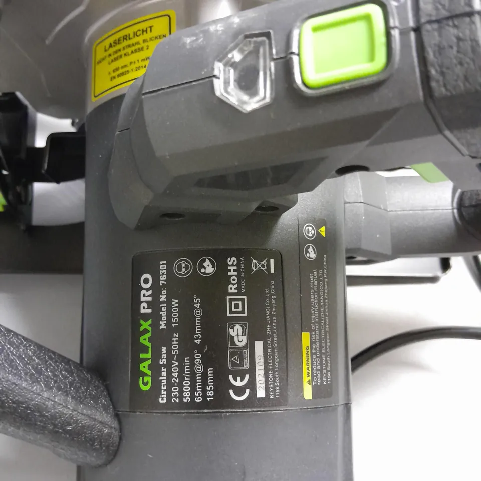 UNVOXED GALAX PEO CIRCULAR SAW 230-240V MODEL NUMBER 76301