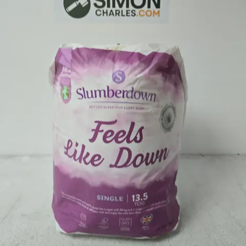 SLUMBERDOWN FEELS LIKE DOWN DUVET – SINGLE, 13.5 TOG