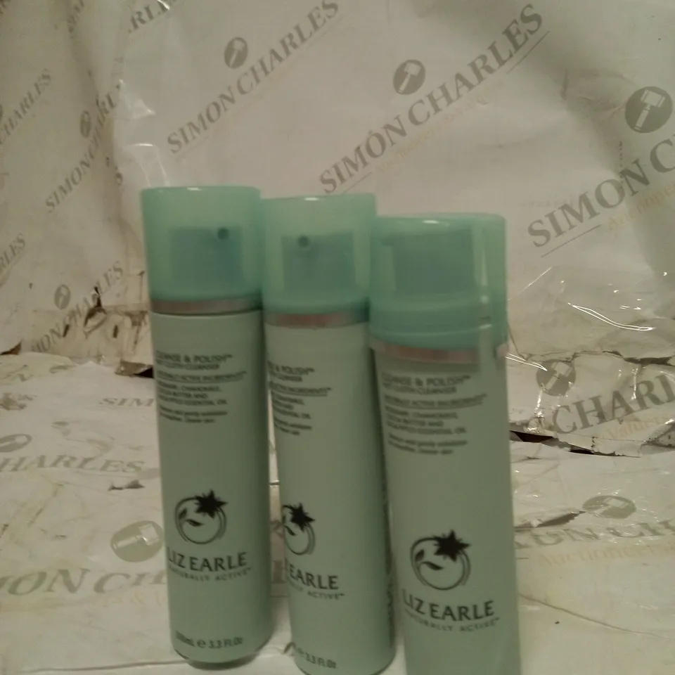 LOT OF 3 LIZ EARLE CLEANSE & POLISH HOT CLOTH CLEANSER