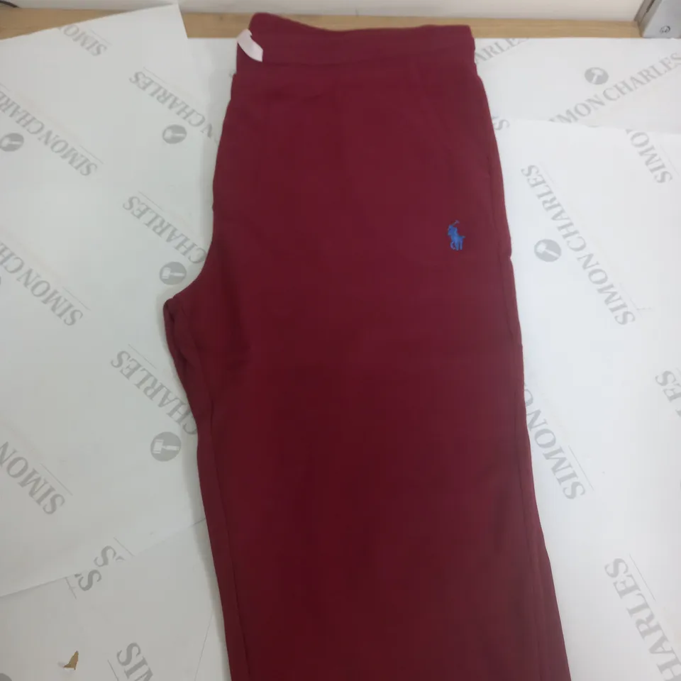 POLO RALPH LAUREN MAROON JOGGING PANTS - XL