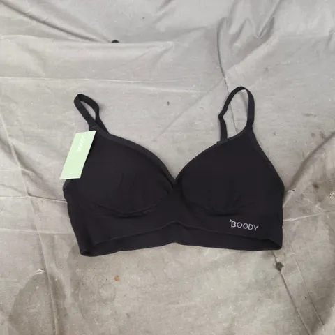 BOODY - BLACK WIRELESS T-SHIRT BRAS  – UK SIZE M