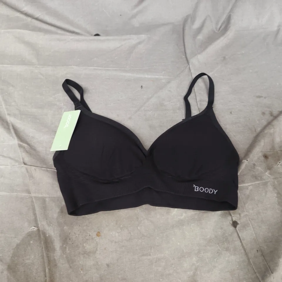 BOODY - BLACK WIRELESS T-SHIRT BRAS  – UK SIZE M
