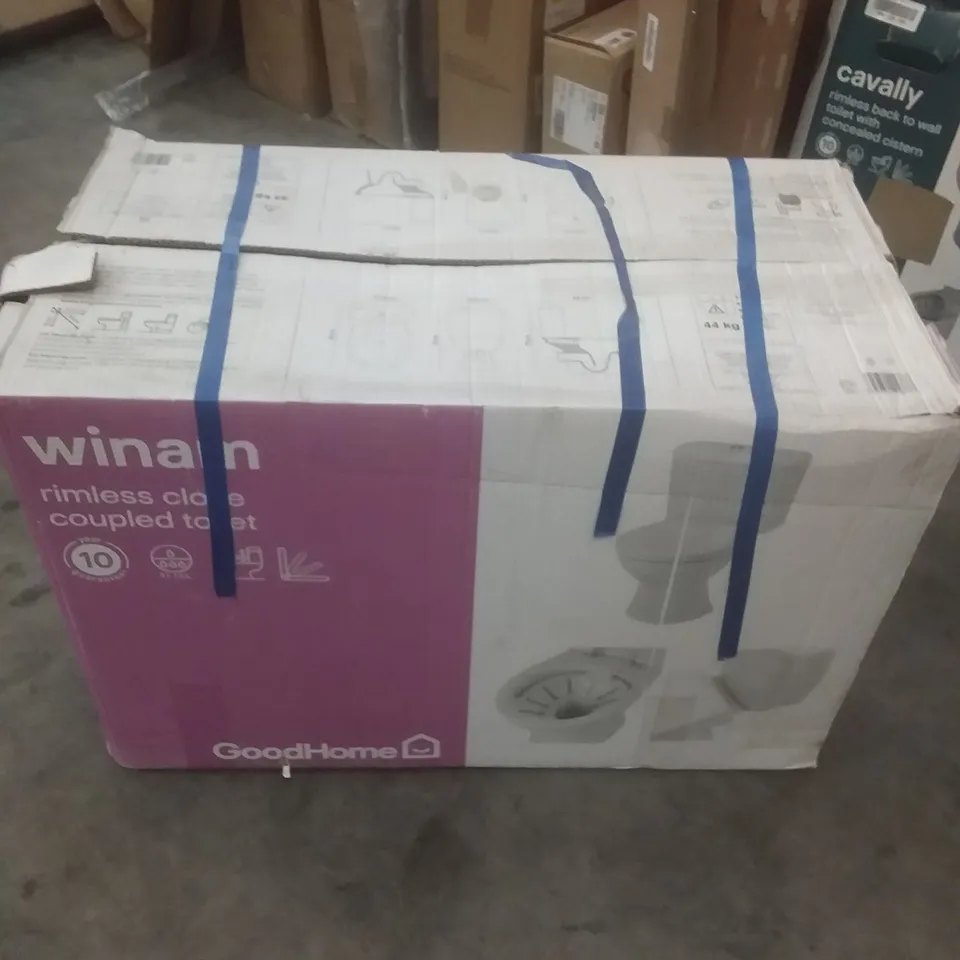 BOXED WINAM RIMLESS CLOSE COUPLED TOILET 