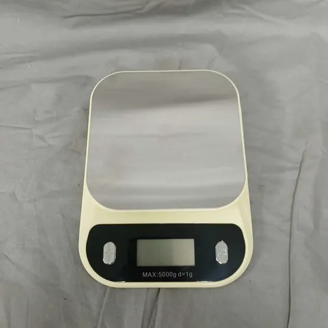 Digital Kitchen Scale – Cream, 5kg Capacity (MAX 5000g, 1g)