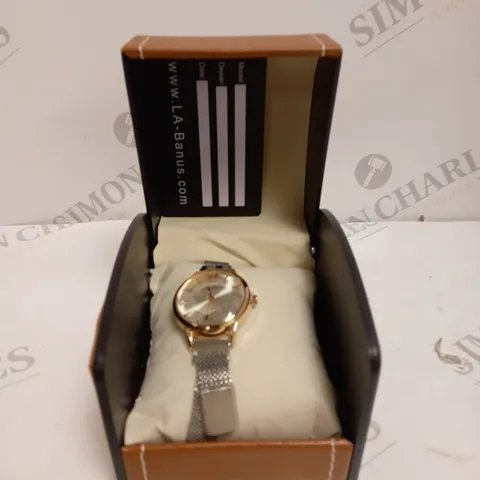 LA BANUS SILVER DIAL WOMENS WRIST WATCH	