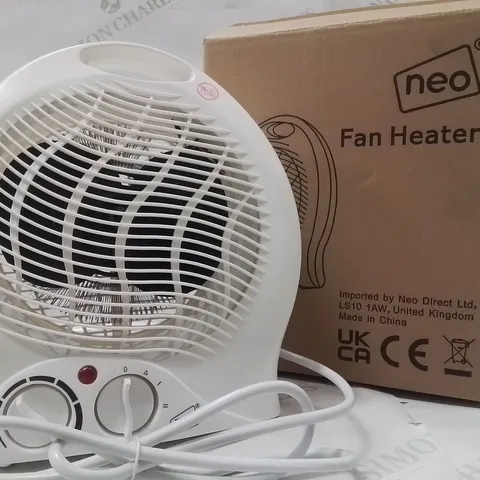 BOXED NEO FAN HEATER IN WHITE