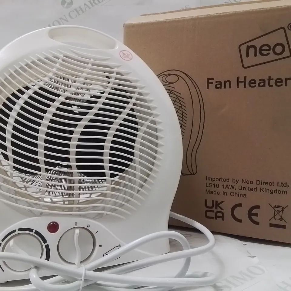 BOXED NEO FAN HEATER IN WHITE