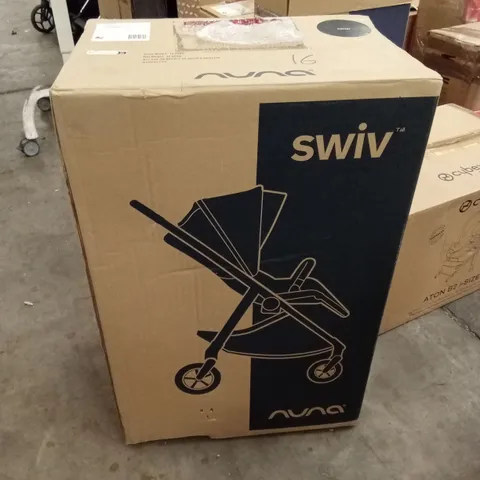 BOXED NUNA SWIV STROLLER - CAVIAR