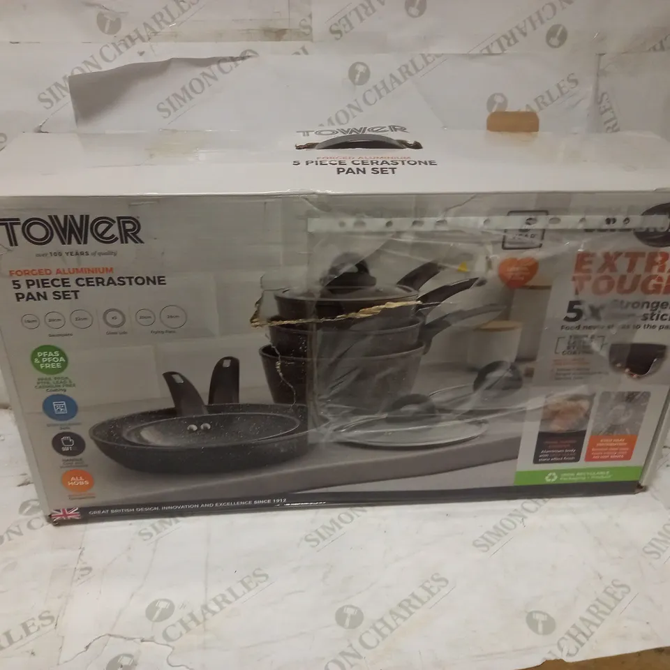 TOWER FRYING PAN AND SAUCEPAN SET