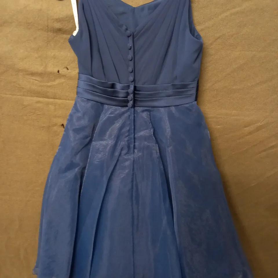 MARK LESLEY OCCASIONAL DRESS IN BLUE - SIZE 8