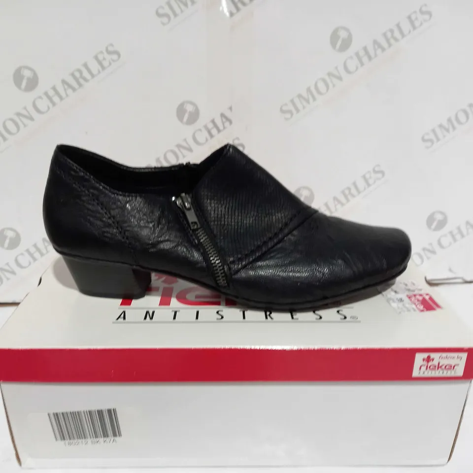 RIEKER SHOE BOOT BLACK SIZE 7.5