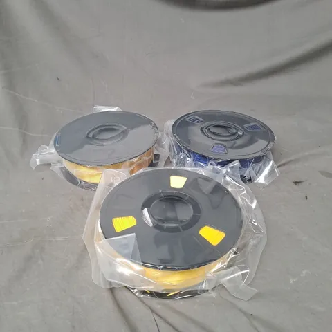 LOT OF 3 ASSORTED SEALED 3D PRINTER FILAMENTS