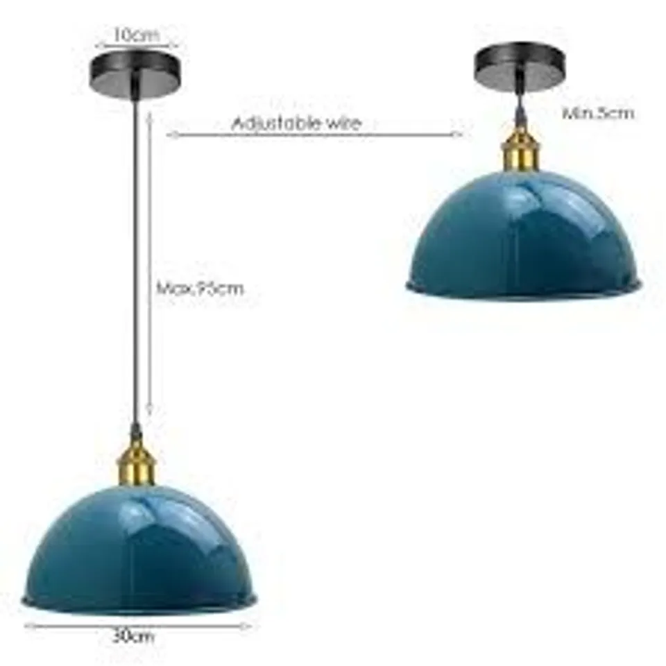 BOXED MOTON 1-LIGHT SINGLE DOME PENDANT SHADE (1 BOX)