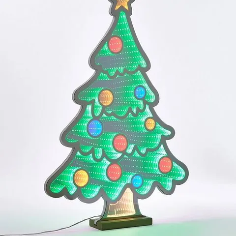 BOXED FESTIVE 60 CM LIT INFINITY CHRISTMAS TREE