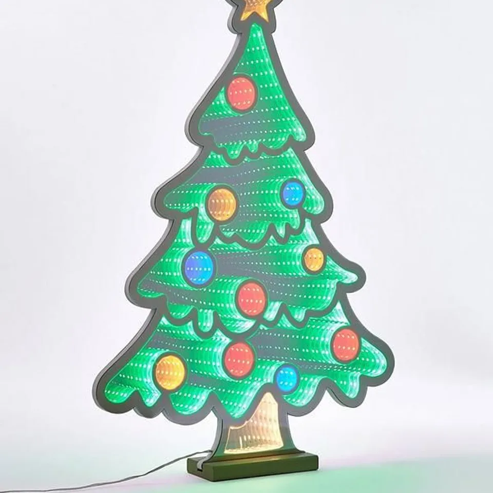 BOXED FESTIVE 60 CM LIT INFINITY CHRISTMAS TREE