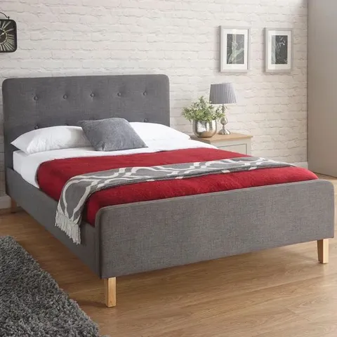 BOXED GFW ASHBOURNE BED FRAME 135cm - GREY (3 BOXES)