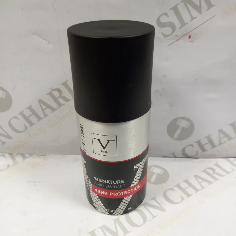 BOX OF APPROXIMATELY 40 VERSACE ITALIA SIGNATURE ANTI-PERSPIRANT DEODORANT CANS 