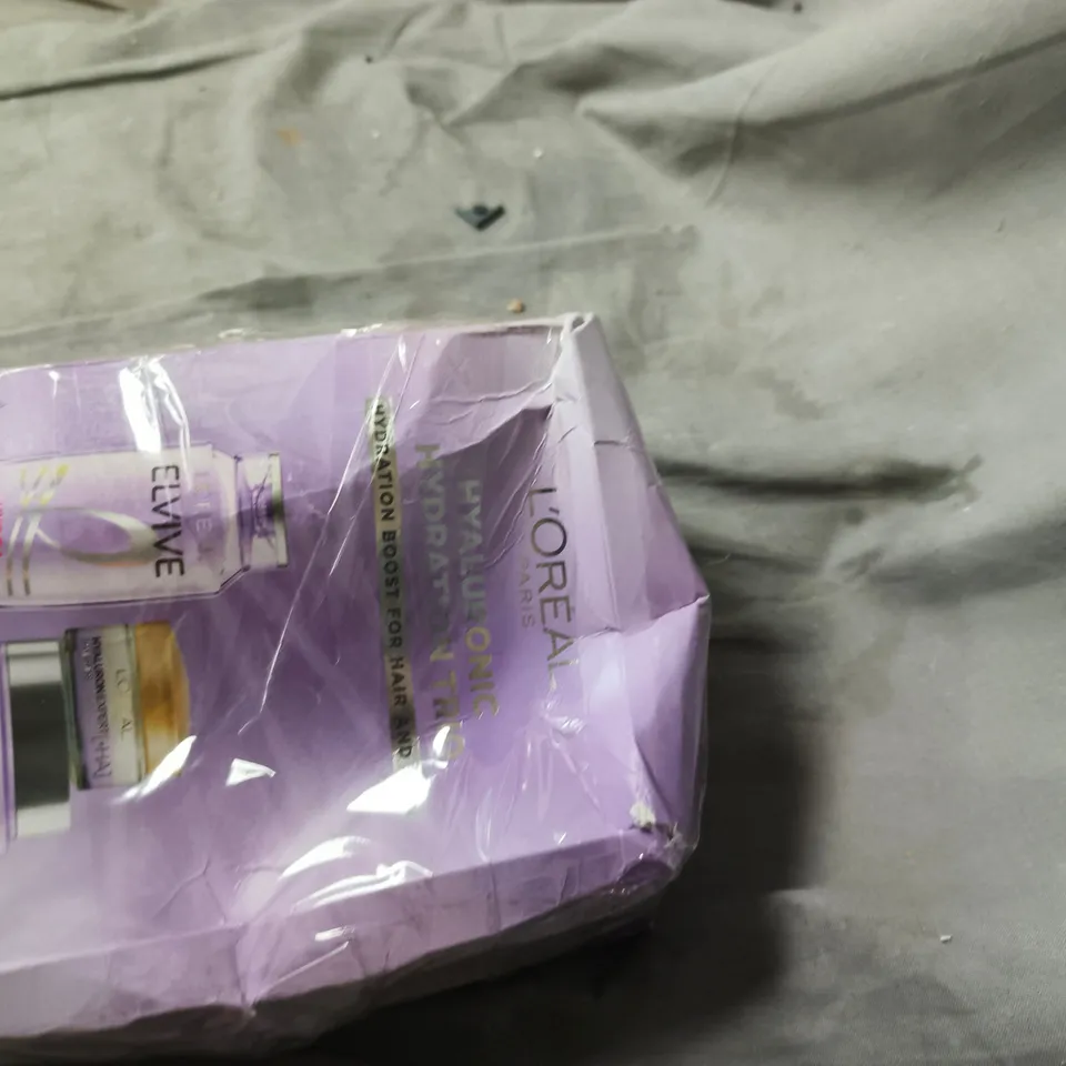 L'OREAL PARIS ELVIVE HYALURONIC HYDRATION TRIO – 3-PIECE HAIR CARE SET