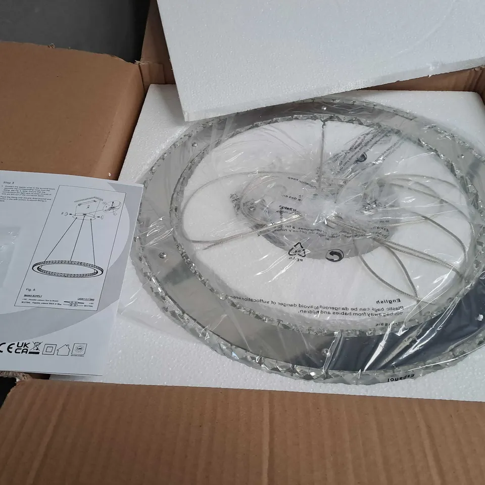 HOMEBASE ATLANTA SINGLE TIER LED PENDANT 