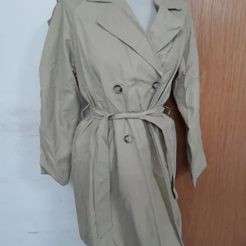 ZARA TEEN TRENCH COAT IN OLIVE SIZE 13-14YRS