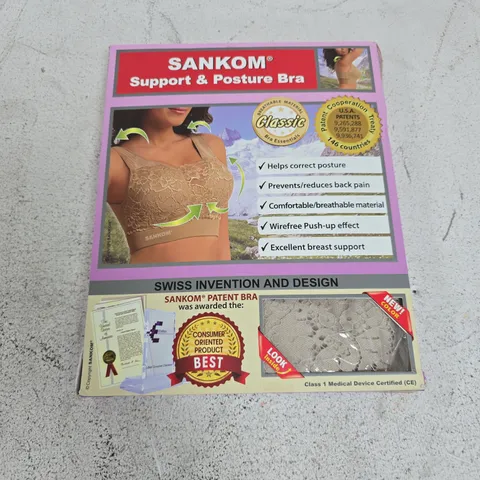 BOXED SANKOM SUPPORT & POSTURE BRA - M/L