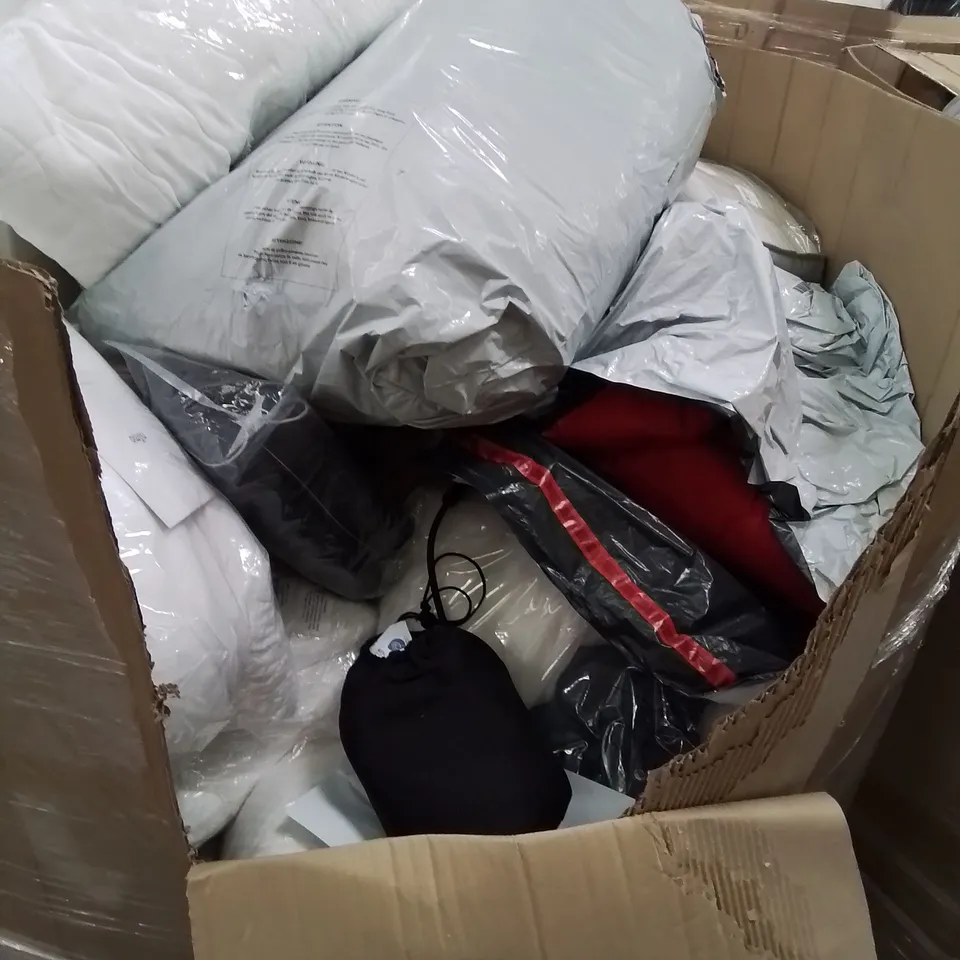PALLET OF ASSORTED BEDROOM AND COMFORT BASED PRODUCTS TO INCLUDE; PILLOWS, SUPPORT SEAT CUSHIONS AND SIMILARLY RELATED GOODS