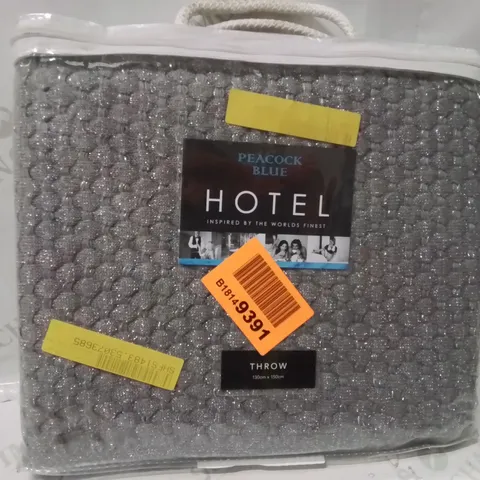 BRAND NEW SEALED KNIT THROW COLOUR GUNMETAL 