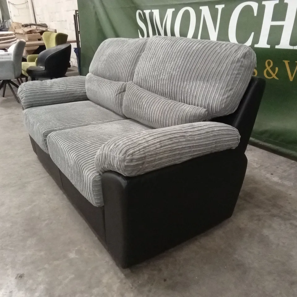 SIENNA FABRIC/FAUX LEATHER HIGH BACK SOFA BED RRP £1149