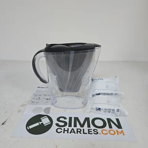 BRITA WATER FILTER PITCHER WITH LID – INCLUDES THREE REPLACEMENT CARTRIDGES