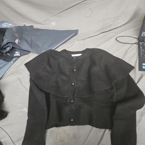 MICHELLE KEEGAN BLACK KNIT CARDIGAN – UK 12
