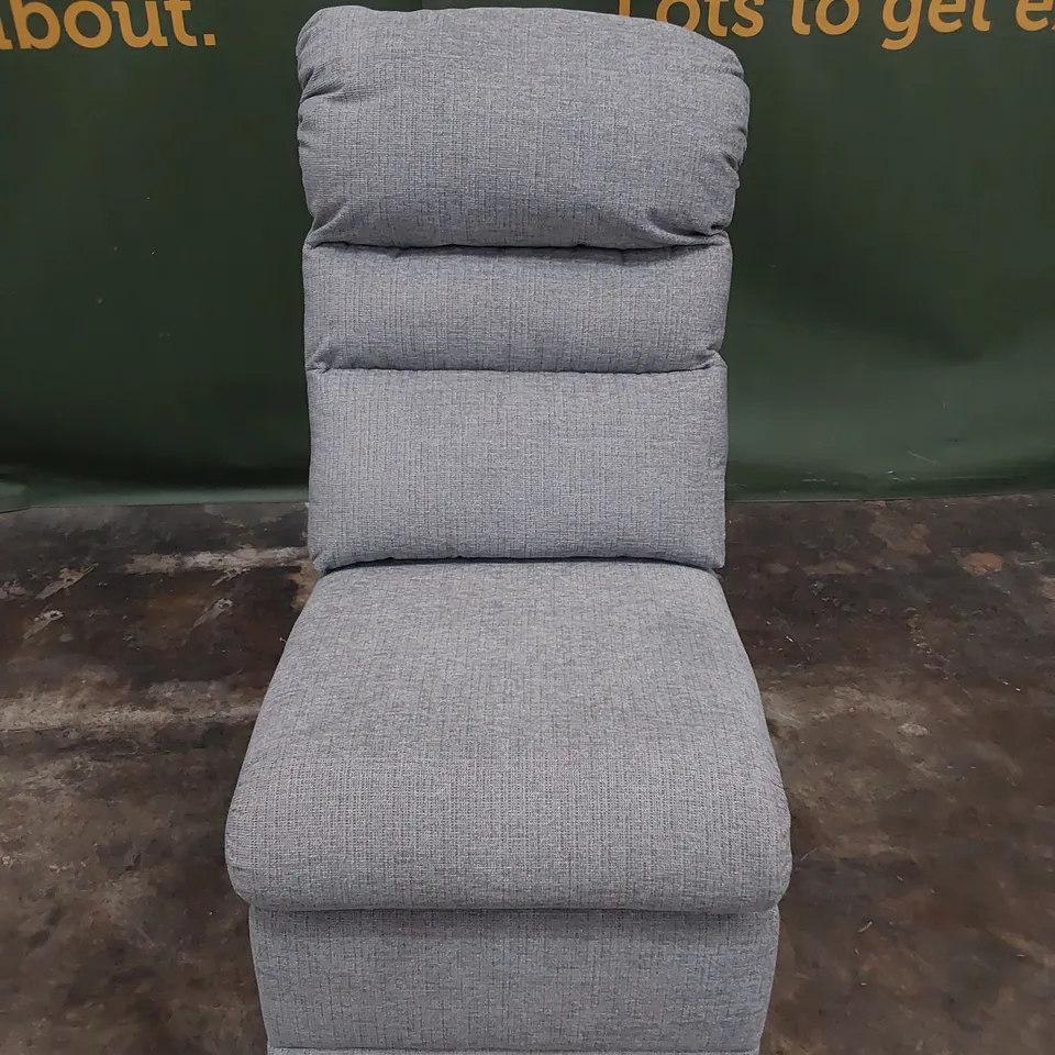 QUALITY BRITISH DESIGNER G PLAN ARMLESS UNIT GREY FABRIC