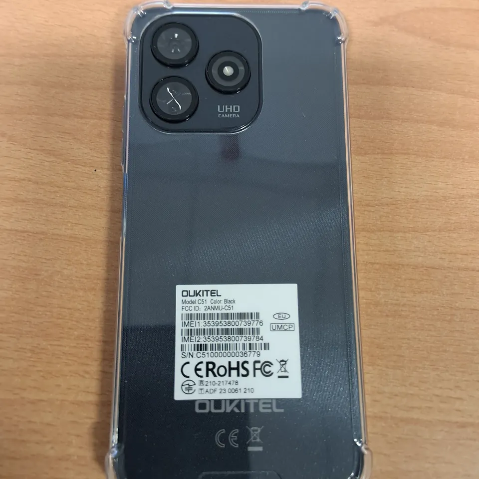 BOXED OUKITEL C51 128GB SMARTPHONE IN BLACK