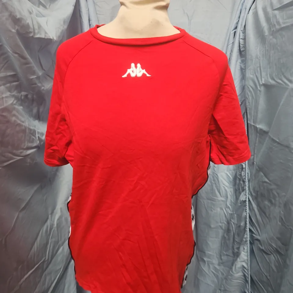 KAPPA RED T-SHIRT – SIZE SMALL (MEN'S)