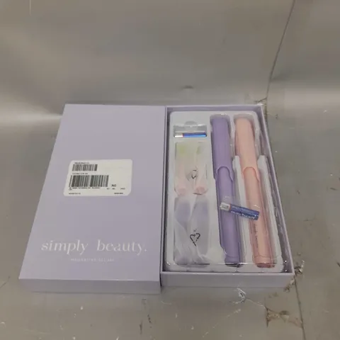 SIMPLY BEAUTY SIMPLY SMILE SONIC TOOTHBRUSH DUO WITH 4 BRUSH HEADS