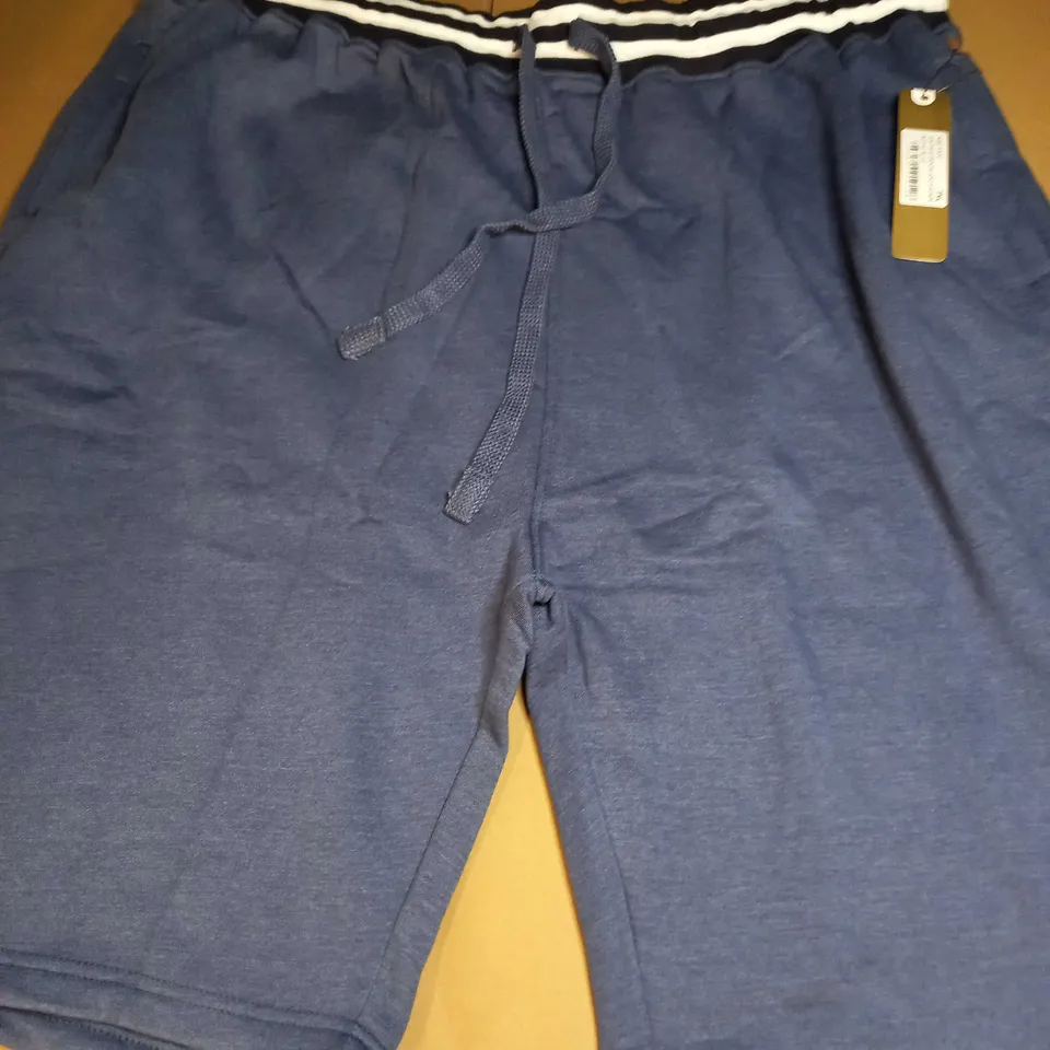 VINTAGE DENIM JOG SHORTS IN ROYAL BLUE - 7XL