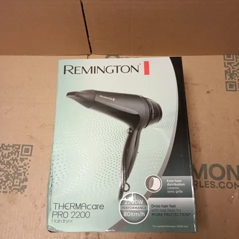 REMINGTON THERMACARE PRO 2200 HAIR DRYER – BLACK - BOXED 